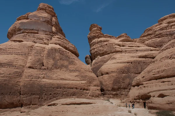Rock formations in Madaîn Saleh, Saudi Arabia — Stock Photo, Image