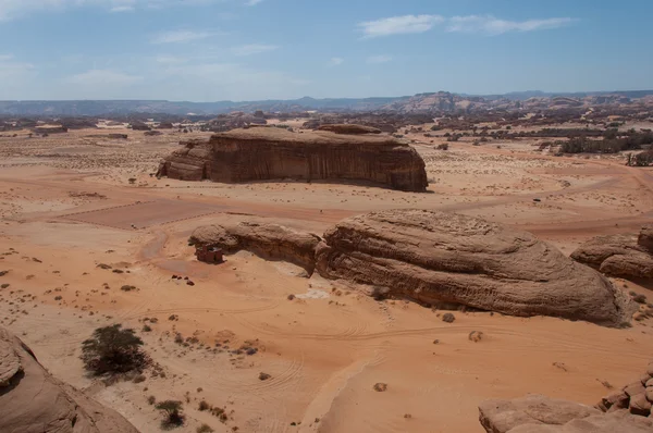 Felsformationen in madaîn saleh, saudi arabien — Stockfoto