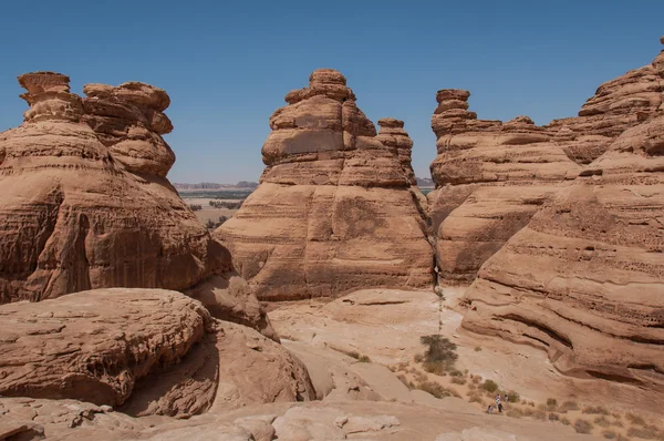 Rotsformaties in Madaîn Saleh, Saudi-Arabië — Stockfoto