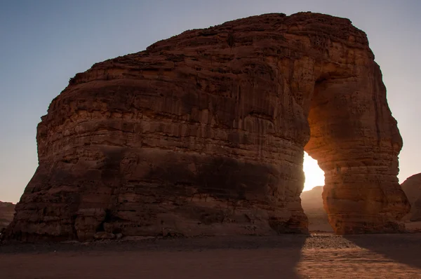 Formación de Eleplant Rock en los desiertos de Arabia Saudita —  Fotos de Stock