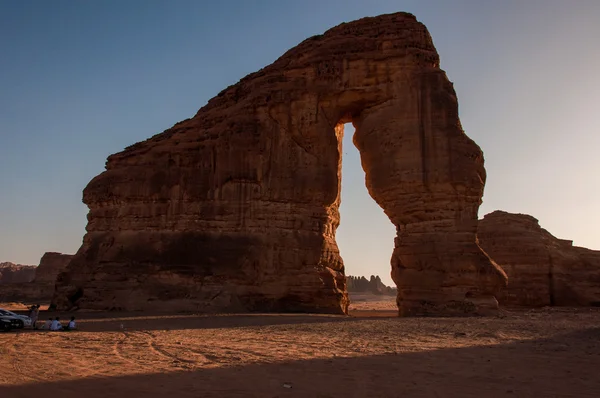 Eleplant Rock formation in the deserts of Saudi Arabia — Stock Photo, Image