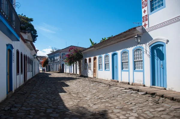 Gamla koloniala staden av Paraty, Rio de Janeiro, Brasilien Royaltyfria Stockbilder