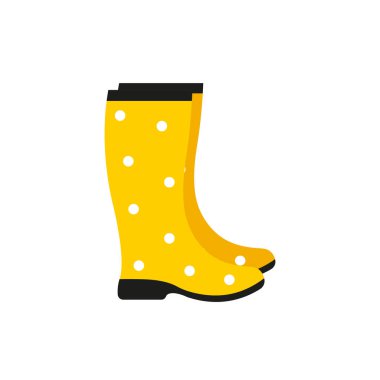 Kauçuk simgesi botlar. vektör çizim