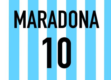 Arjantinli ünlü futbolcu. Maradona için dua et..
