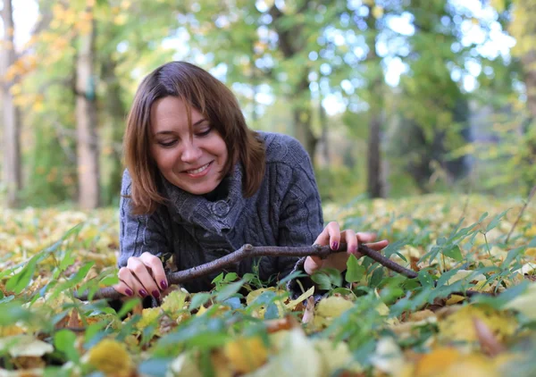 Retrato de mujer de otoño —  Fotos de Stock