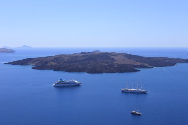 Volkanik ada, Santorini, Yunanistan