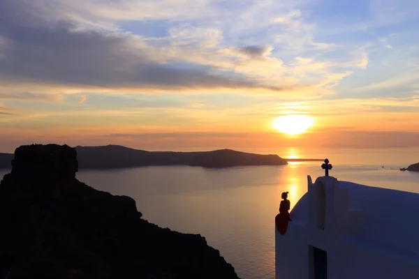 Santorini sunset — Stock Photo, Image