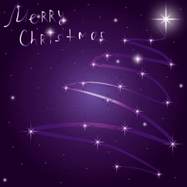 Parlak Noel tebrik kartı 