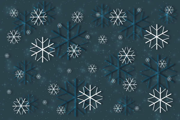 Christmas Bright Snowflake Background — Stock Photo, Image