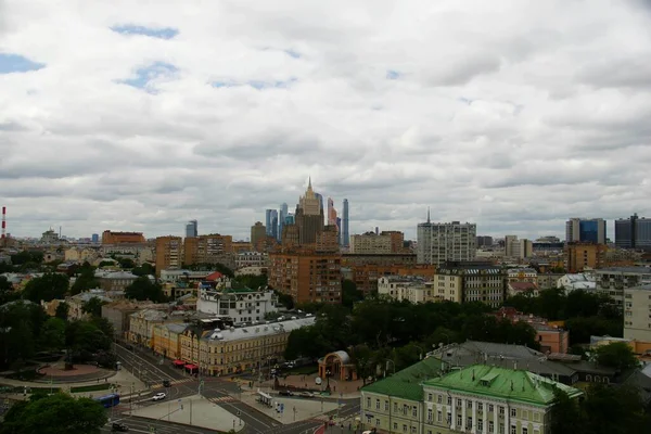Vista Panorâmica Dos Telhados Cidade Moscou — Fotografia de Stock