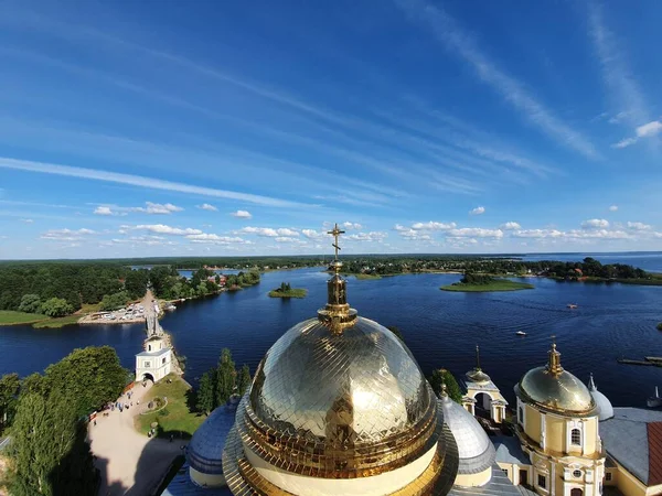 Vista Panorámica Del Lago Seliger Rusia — Foto de Stock