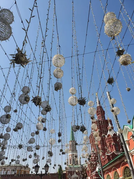 Vackra Nikolskaja Gatan Moskva Stad — Stockfoto