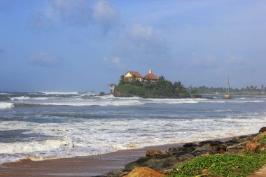 Sri Lanka Adası 'nın deniz manzarası