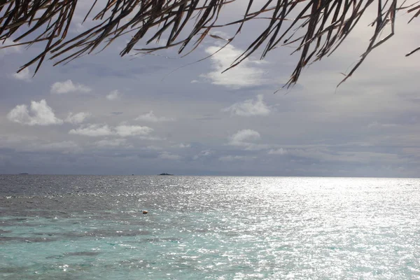 Belo Pôr Sol Das Maldivas — Fotografia de Stock