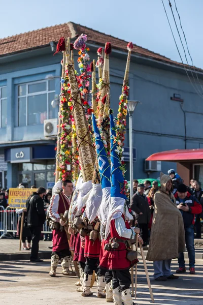 Kukeri μεταμφίεση Φεστιβάλ — Φωτογραφία Αρχείου