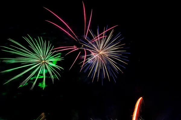 Primo piano dei fuochi d'artificio — Foto Stock