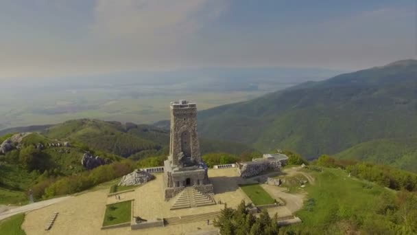 Shipka letecký pohled — Stock video