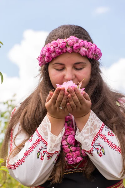 Spüren Sie das Rosenaroma — Stockfoto