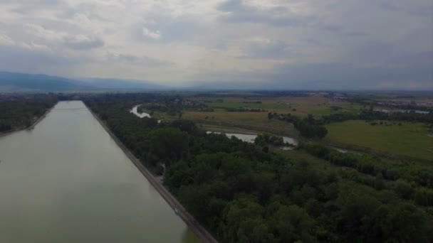 Kanał w mieście Płowdiw — Wideo stockowe