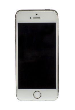 Kullanılan Iphone üzerinde beyaz izole 5s