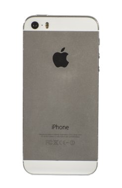 Kullanılan Iphone üzerinde beyaz izole 5s