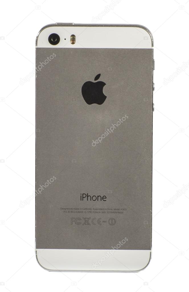 Usados Iphone 5s Isolado No Branco Fotografia De Stock Editorial