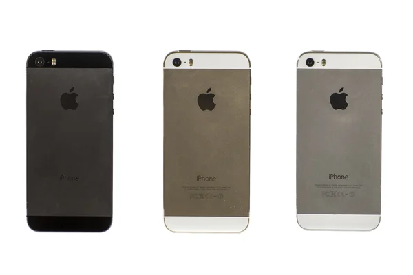 Iphone usado 5S isolado no branco — Fotografia de Stock