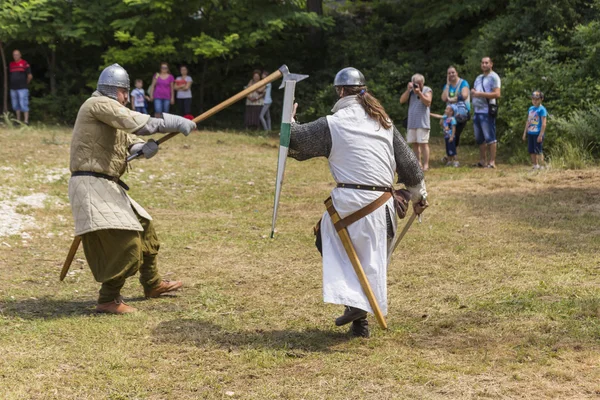 Ancient duel demonstration — Stock Photo, Image