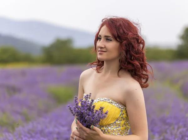 Girl in a lavender field