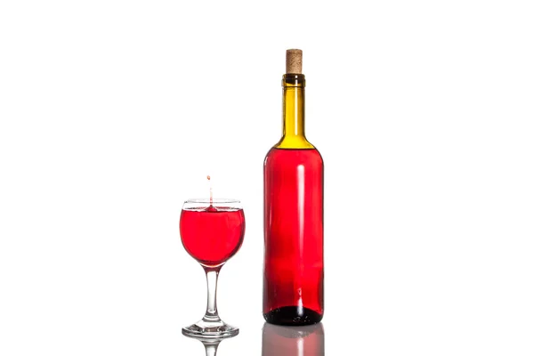 Açılan bir bardak şarap — Stok fotoğraf