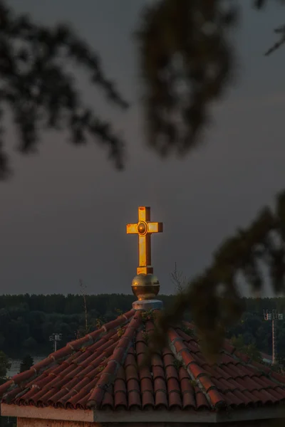 Illuminated Cross — Stock Photo, Image