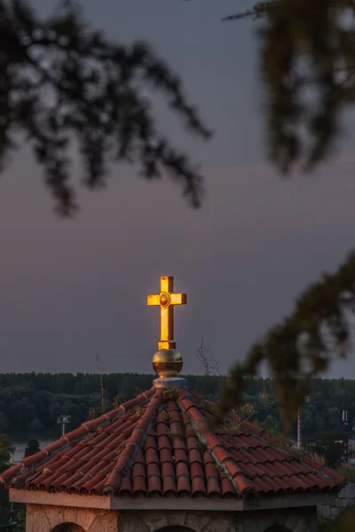 Illuminated Cross — Stock Photo, Image