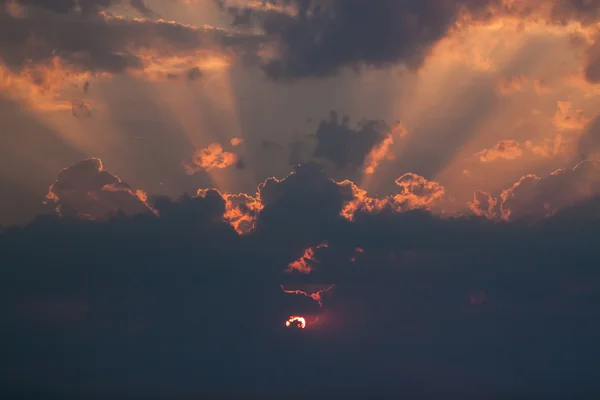 Burning sunset — Stock Photo, Image