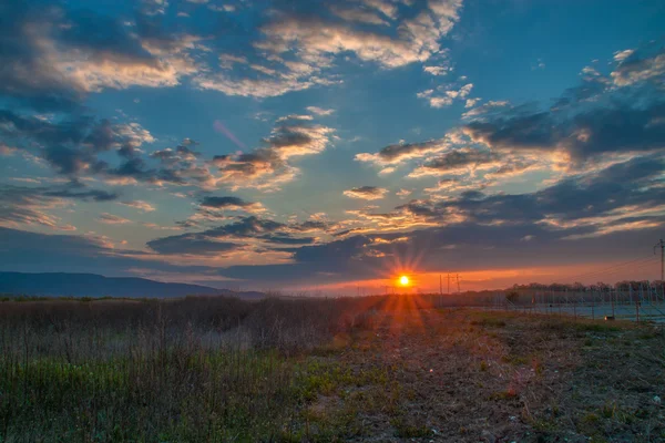 Sunset near Plovdiv — Stock Photo, Image