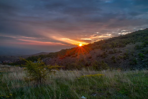 Sunrise over Markovo, Bulgaria — Stock Photo, Image