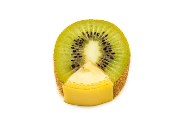Banana and kiwi GMO — Stock Photo, Image