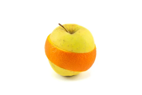 Superfruit - apple and orange combination — Stock Photo, Image