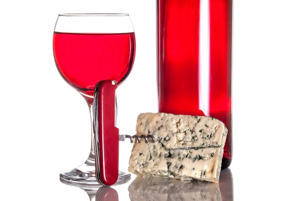 Gourmet-Wein und Abendessen — Stockfoto