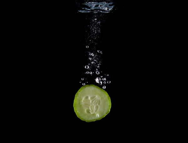 Fatia fresca de pepino — Fotografia de Stock