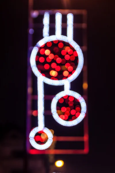 Defocused Street christmas — Stock Photo, Image