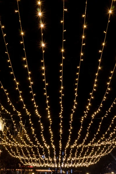 Christmas Lights in the air — Stock Photo, Image