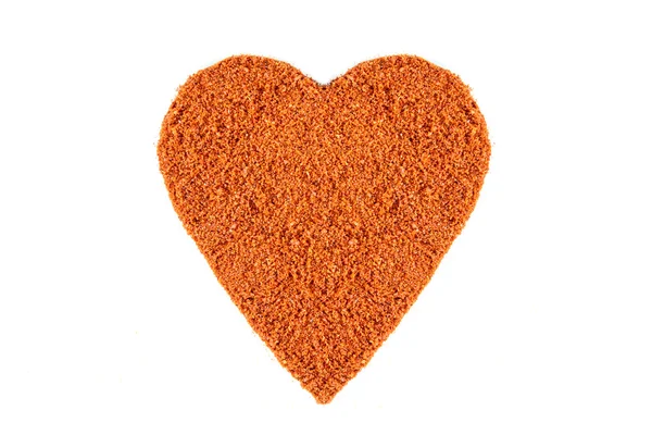 Red pepper heart shape — Stock Photo, Image