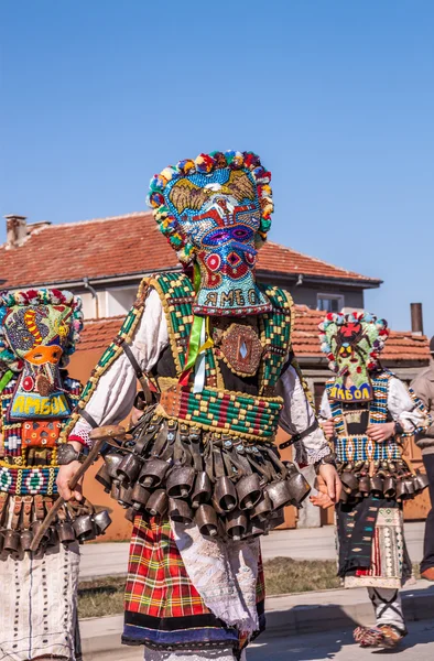 Барвисті костюми та маски — стокове фото