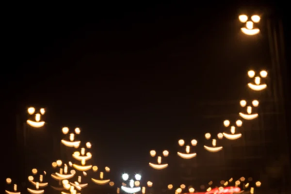 Cara sonriente bokeh — Foto de Stock