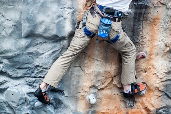 Conceito de suporte de parede de escalada — Fotografia de Stock