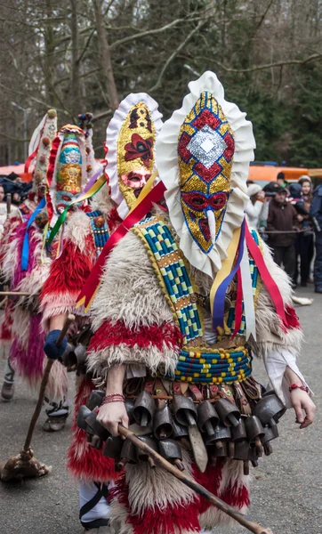 Kukeri - Colorful costumes and masks — Stock Photo, Image