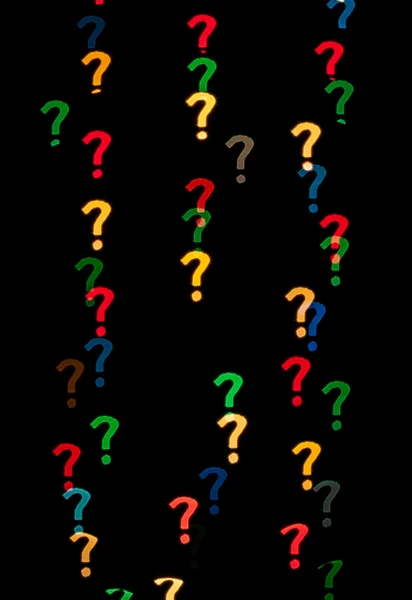 Question mark shape bokeh — Stock Photo, Image