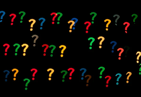 Question mark shape bokeh — Stock Photo, Image