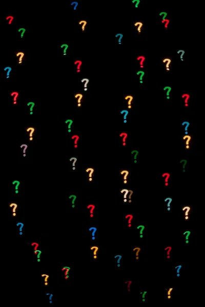 Question mark shaped bokeh — Stock Photo, Image