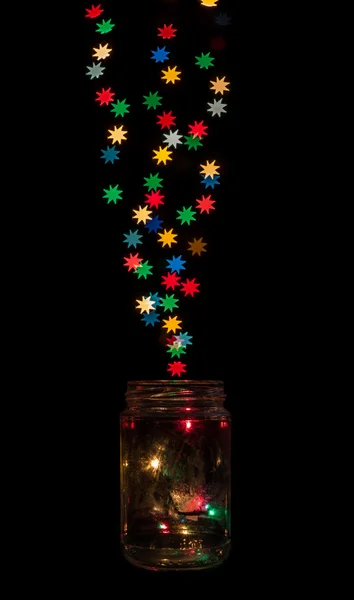 Catching stars in a jar — Stock Photo, Image